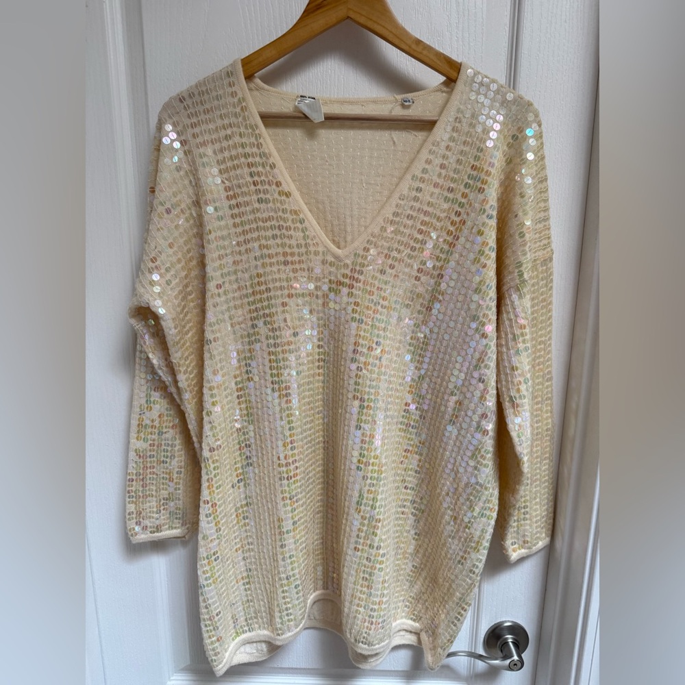 Retro Vintage Sequined Mini-dress Tunic